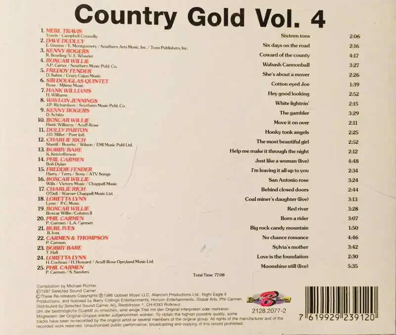 Country Gold - Vol. 4 - CD /plast/