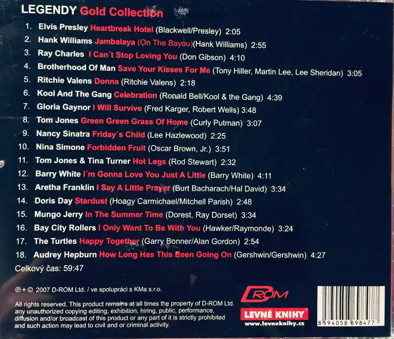 Legendy - Gold Collection - CD /plast/