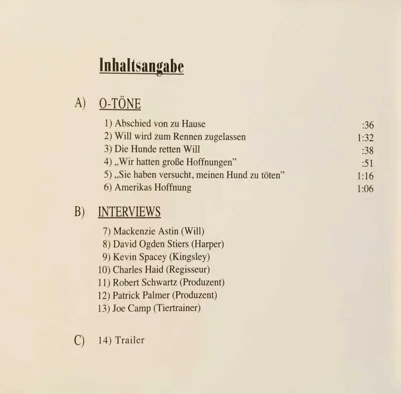 Iron Will - Der Wille zum Sieg - CD /plast/ /bazarové zboží/