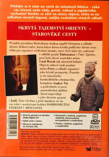 Dobrodružná pátrání v minulosti - Skrytá tajemství Orientu - DVD /plast/