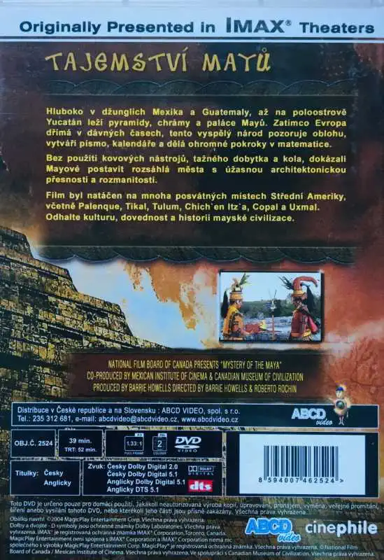 Tajemství Mayů - DVD /plast/