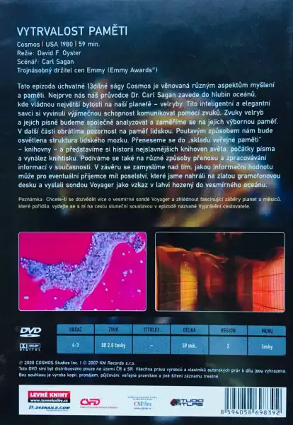 Cosmos - Vytrvalost paměti - Carl Sagan - DVD /plast/
