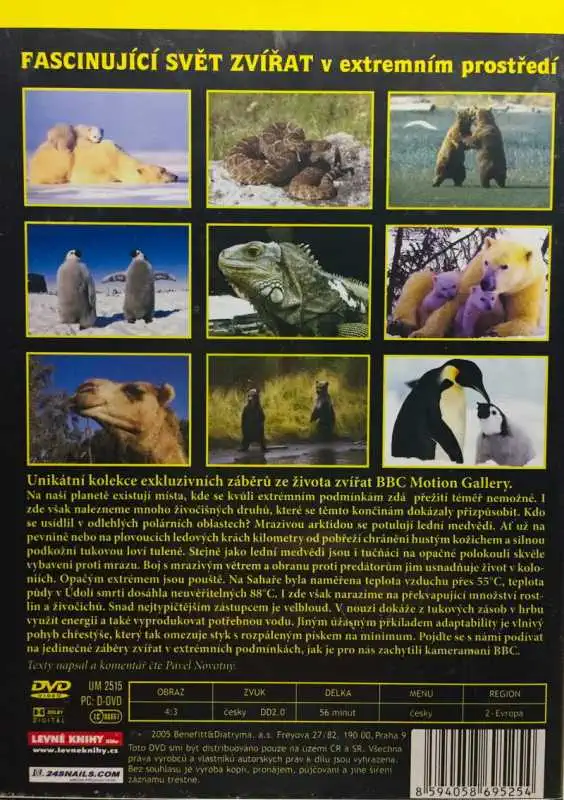 Fascinující svět zvířat - v extrémním prostředí - DVD /plast/