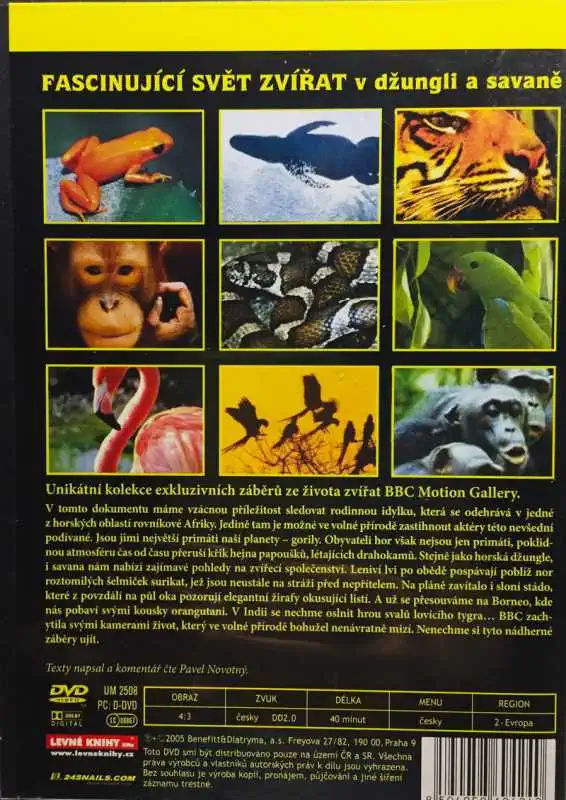 Fascinující svět zvířat - v džungli a savaně - DVD /plast/