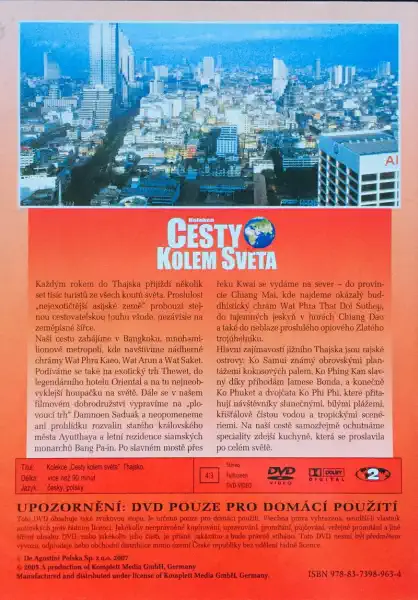 Cesty kolem světa - Thajsko - DVD /plast/