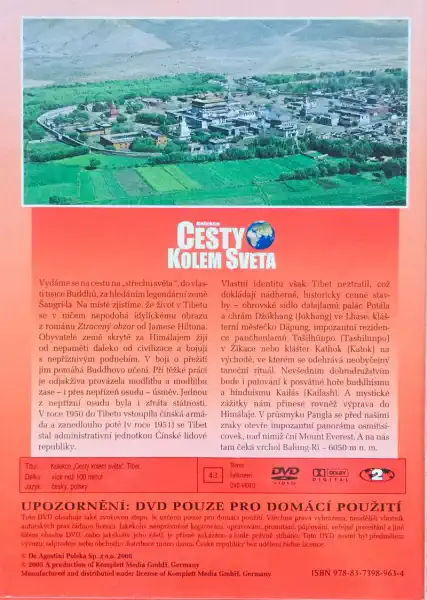 Cesty kolem světa - Tibet - DVD /plast/
