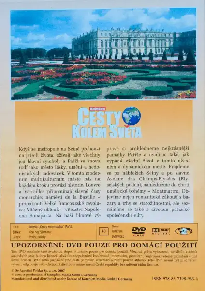 Cesty kolem světa - Paříž - DVD /plast/