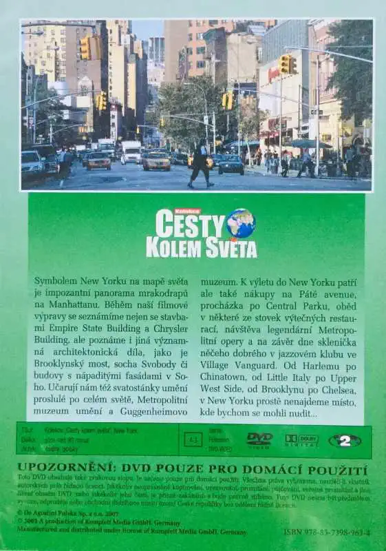 Cesty kolem světa - New York - DVD /plast/
