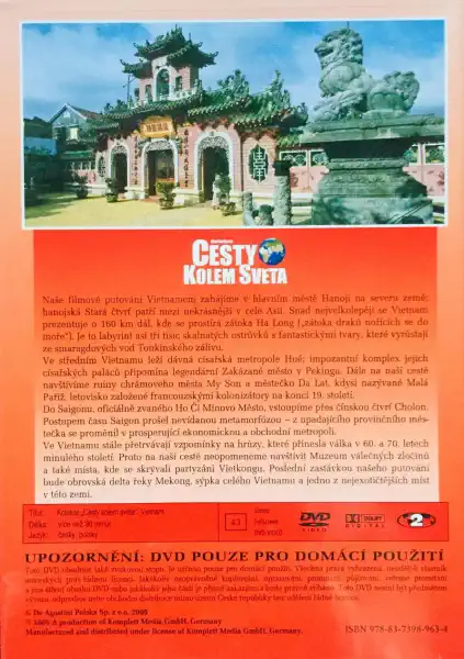 Cesty kolem světa - Vietnam - DVD /plast/
