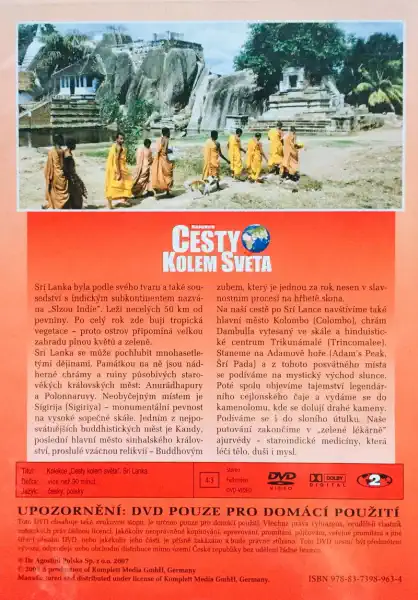 Cesty kolem světa - Srí Lanka - DVD /plast/