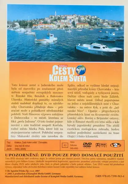 Cesty kolem světa - Chorvatsko - DVD /plast/