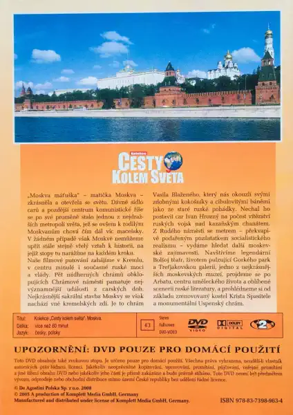 Cesty kolem světa - Moskva - DVD /plast/