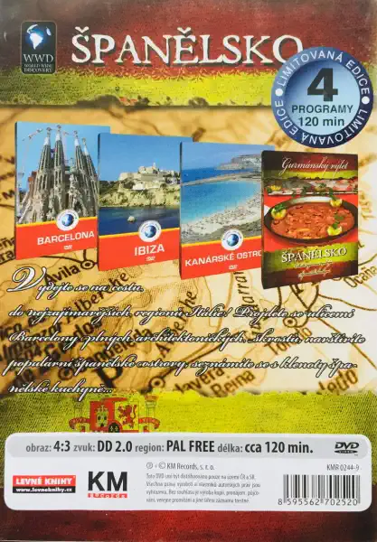 Cestovní průvodce - Španělsko - DVD /plast/