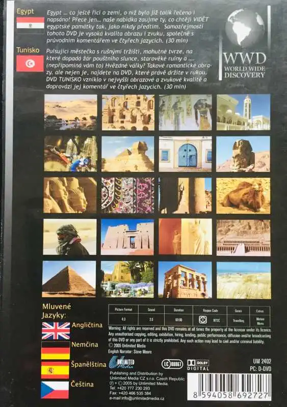 Egypt / Tunisko - WWD - DVD /plast/