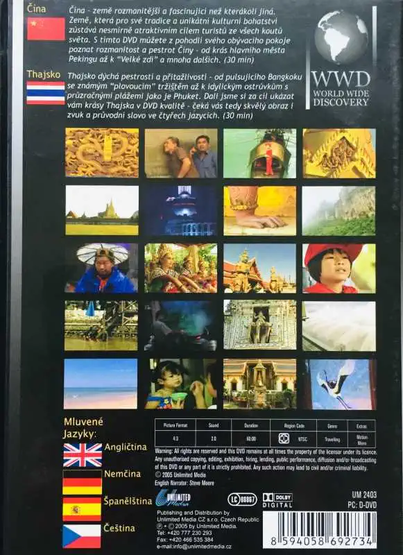 Čína / Thajsko - WWD - DVD /plast/