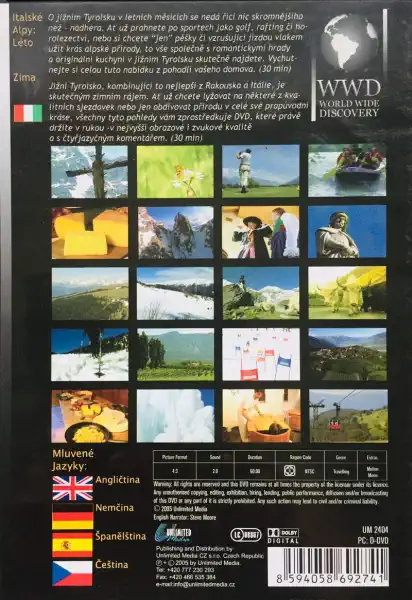 Italské Alpy - Léto, Zima - WWD - DVD /plast/