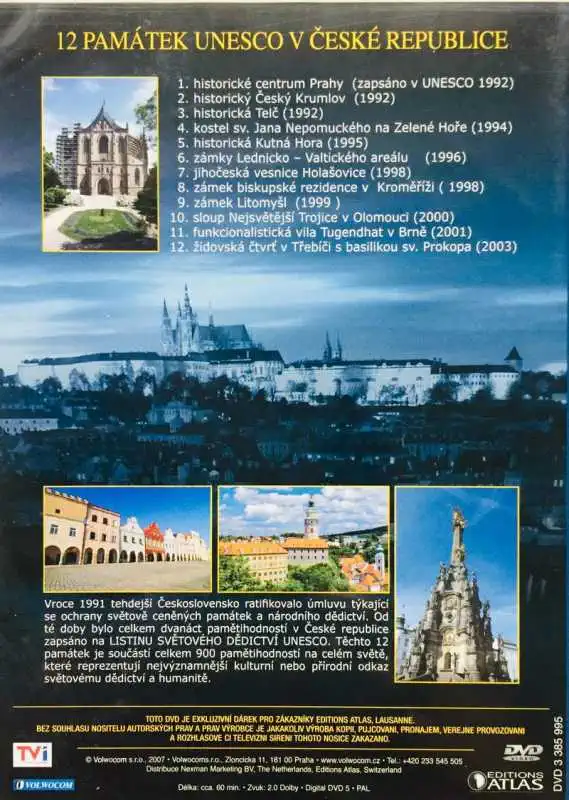 Památky Unesco v České republice - DVD /slim/