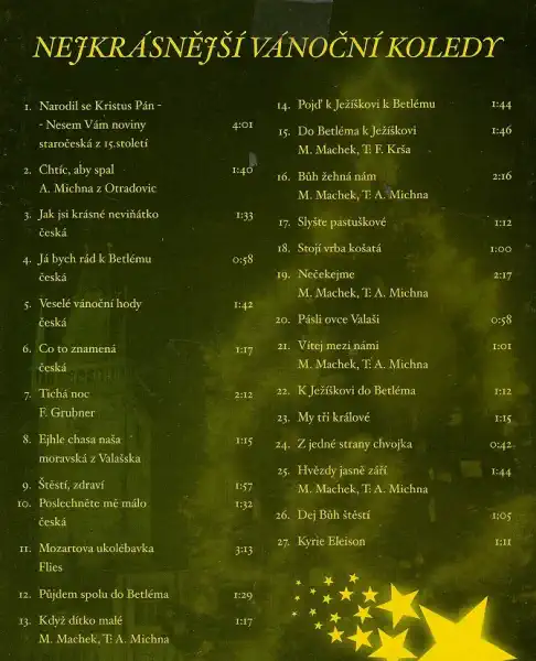 Nejkrásnější vánoční koledy - pošetka CD