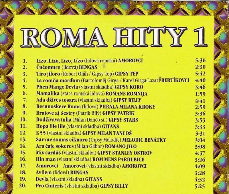 Roma Hity 1 ( pošetka ) CD