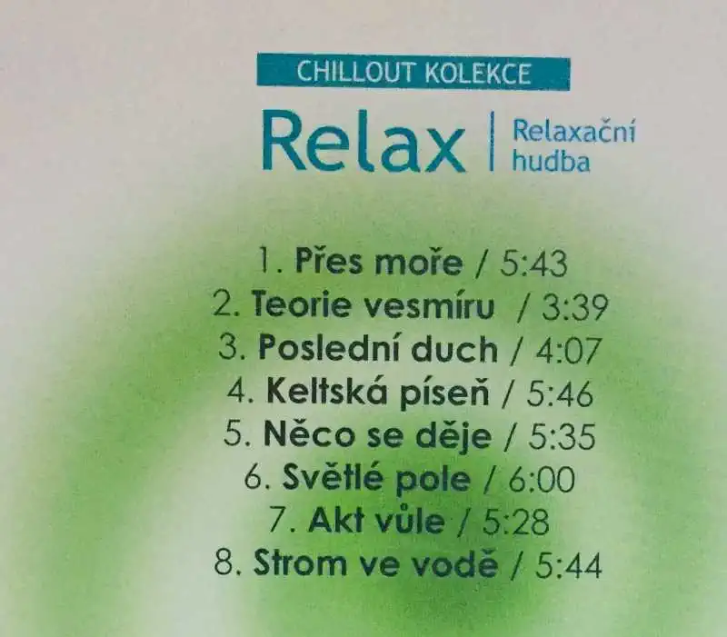 Relaxační hudba - Relax - CD /pošetka/