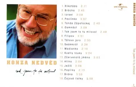 Honza Nedvěd - Tak jsem to tu miloval - CD /pošetka//bazarové zboží/