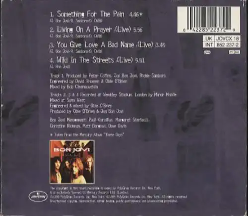 Bon Jovi - Something for the Pain - CD /slim//bazarové zboží/