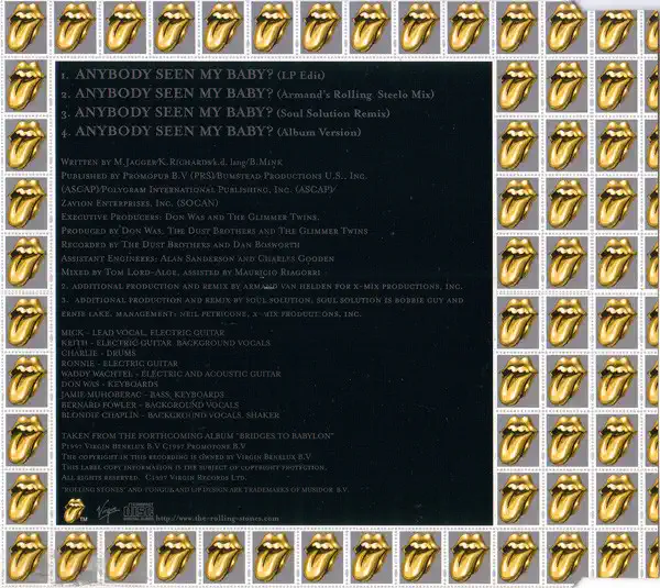 The Rolling Stones - Anybody Seen My Baby - CD /slim//bazarové zboží/