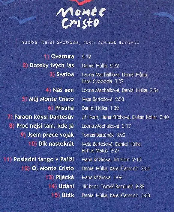 Monte Cristo - muzikál - CD /plast/