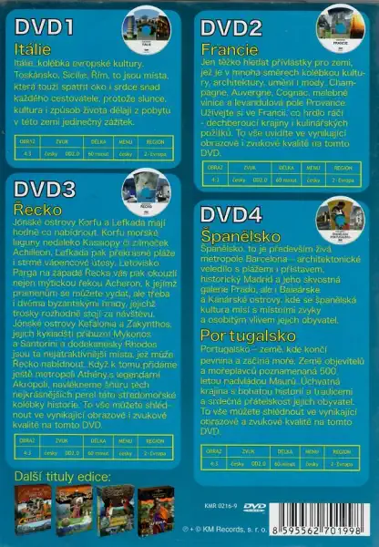 Jižní evropa - Speiciální edice 4DVD 