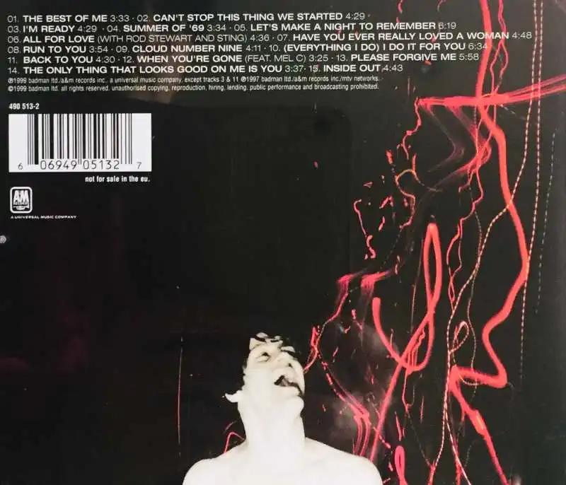 Bryan Adams - The Best of me - CD /plast/