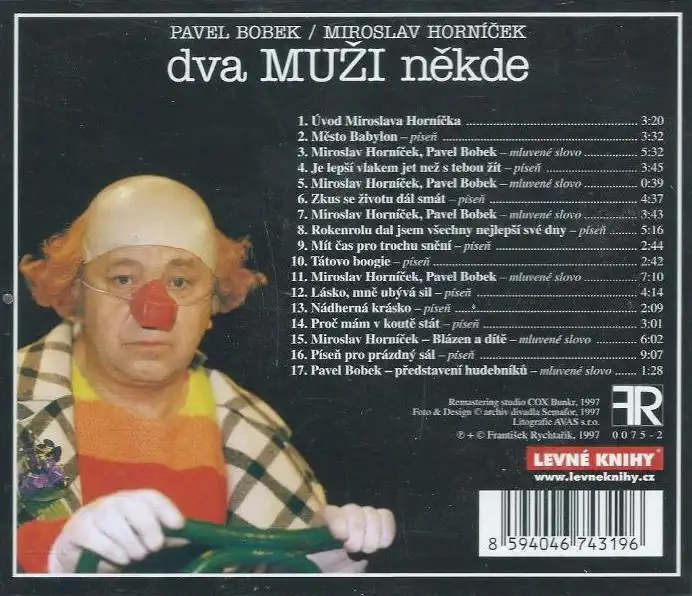 Pavel Bobek a Miroslav Horníček - Dva muži někde - CD /plast/
