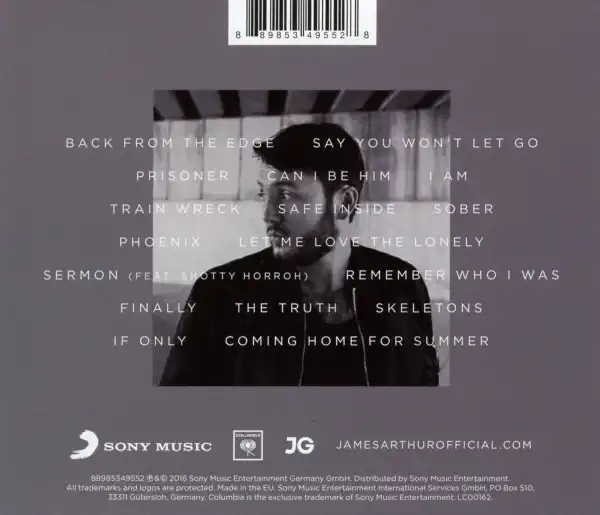 James Arthur - Back from the Edge - CD /plast/