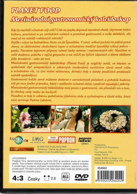 Planet Food - Španělsko - Jižní Španělsko - DVD slim - bazarové zboží