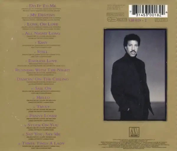 Lionel Richie - Back To Front - CD /plast/
