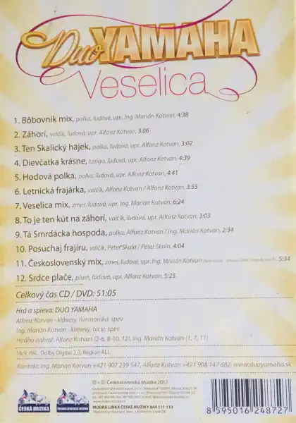 Duo Yamaha - Veselica - CD+DVD /plast/bazarové zboží/