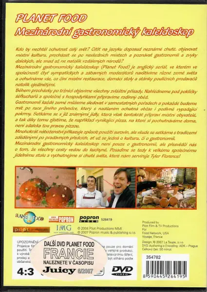 Planet food - Itálie , Toskánsko & Emilia - Romagna - DVD slim 