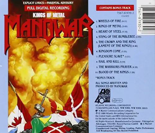 Manowar - Kings of Metal - CD /plast/