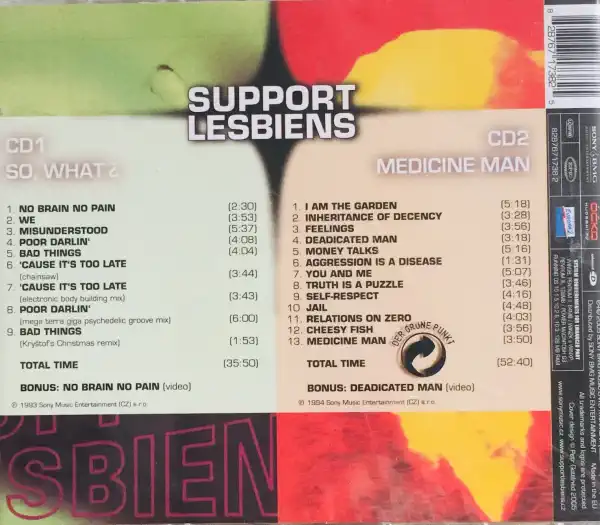 Support Lesbiens - So, What? / Medicine Man - 2xCD /plast/