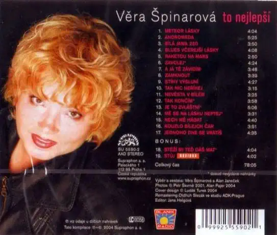 Věra Špinarová - To nejlepší - CD /plast/