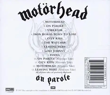 Motörhead - On Parole - CD /plast/