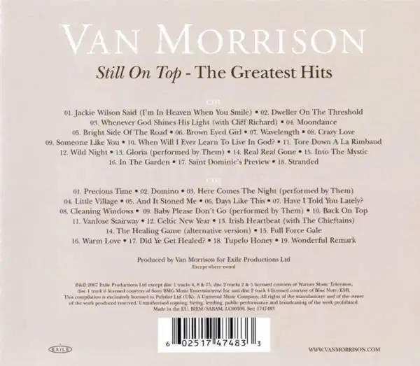 Van Morrison - Still On Top - The Greatest Hits - 2xCD /plast/