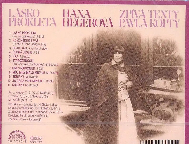 Hana Hegerová - Lásko prokletá - CD /plast/