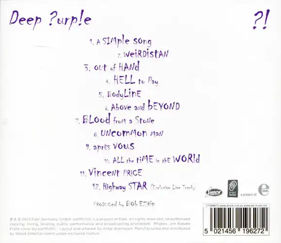 Deep Purple - Now What?! - CD /plast/