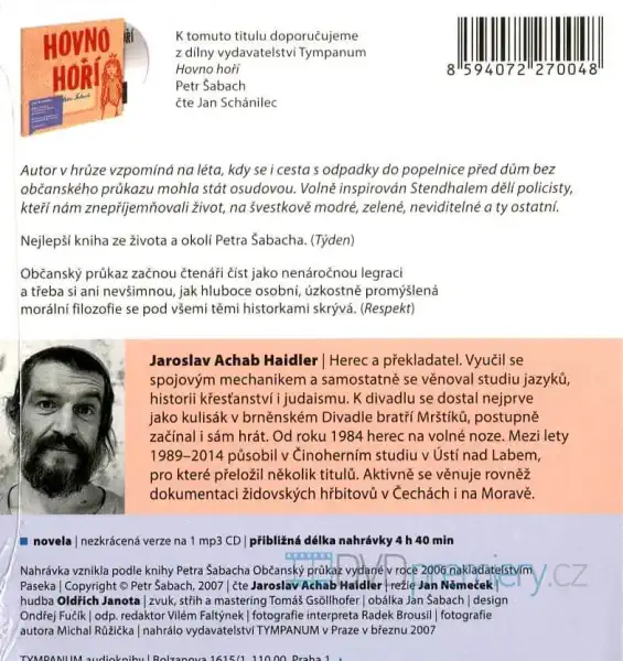 Občanský průkaz - Petr Šabach - CD Audiokniha /karton obal/