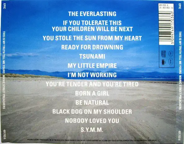 Manic Street Preachers - This Is My Truth Tell Me Yours - CD /plast/