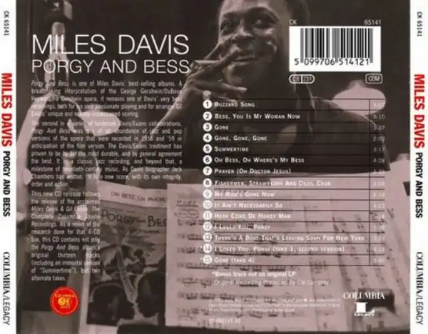 Miles Davis - Porgy and Bess - CD /plast/