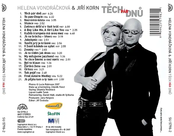 Helena Vondráčková & Jiří Korn - Těch pár dnů - CD /plast/