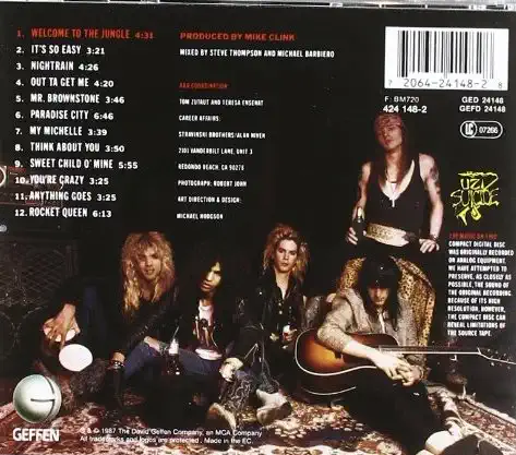 Guns N' Roses - Appetite for Destruction - CD /plast/