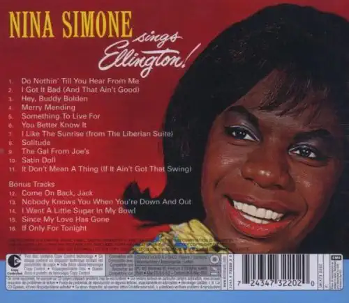 Nina Simon - sings Ellington! - CD /karton obal/