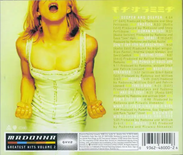 Madonna - Greatest Hits Volume 2 - CD /plast/